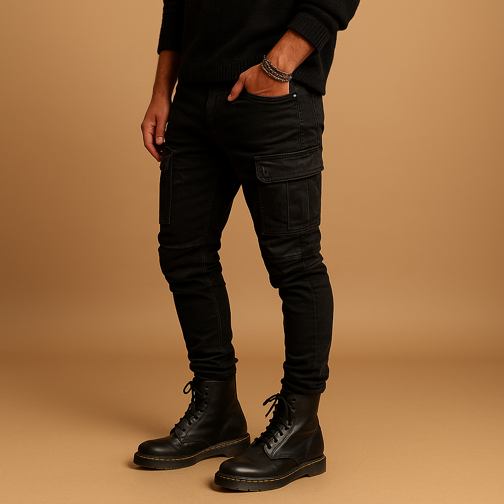 Men’s cotton trousers with breathable fabric and relaxed fit, perfect for casual wear and warm days.