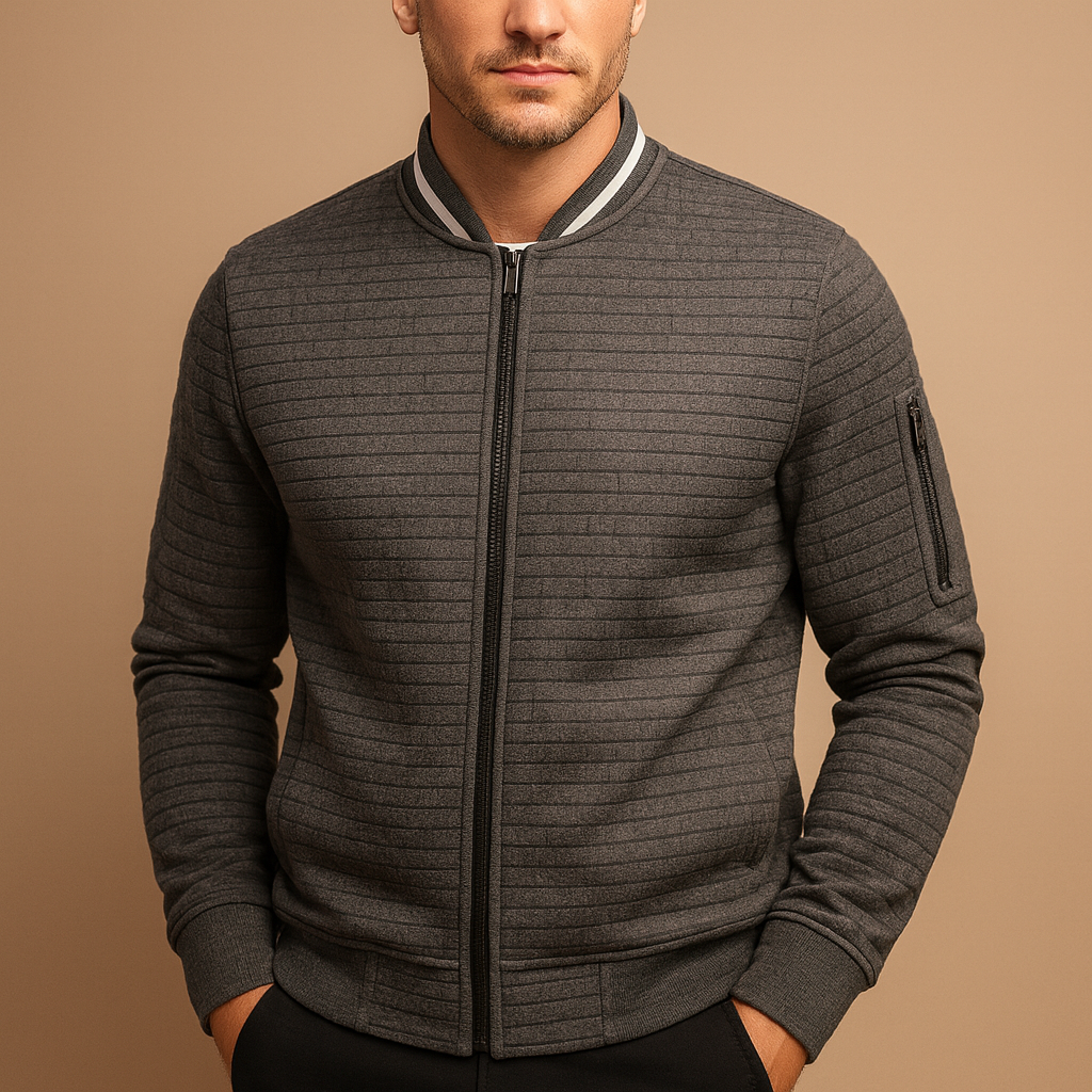 Men’s cable knit half zip sweater with regular fit, breathable fabric, and timeless design. Perfect for casual or semi-formal outfits in autumn and winter.