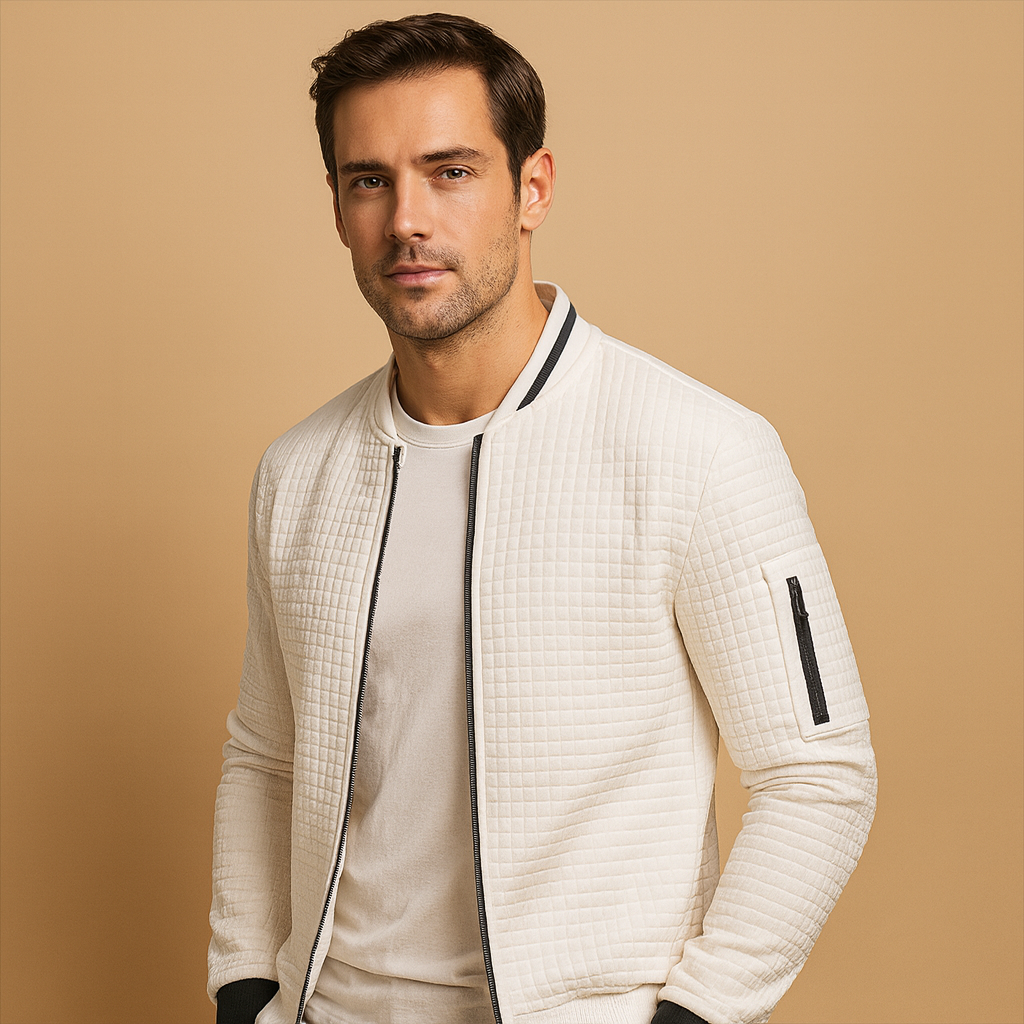 Men’s cable knit half zip sweater with regular fit, breathable fabric, and timeless design. Perfect for casual or semi-formal outfits in autumn and winter.