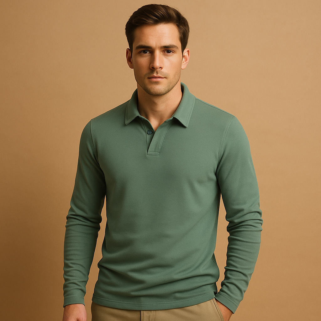 Classic cotton polo shirt for men in multiple colours, perfect for casual and semi-formal outfits.