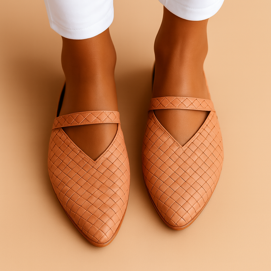 Women’s elegant slip-on sandals with ergonomic design, cushioned sole, and open refined lines in black, burgundy, beige, navy blue, and light pink.