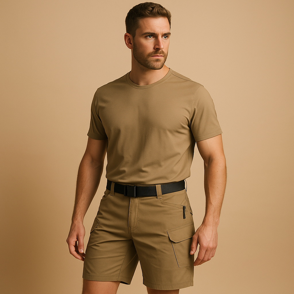 Men’s cargo trousers with quick-dry design and multiple pockets, ideal for outdoor adventures and daily wear.