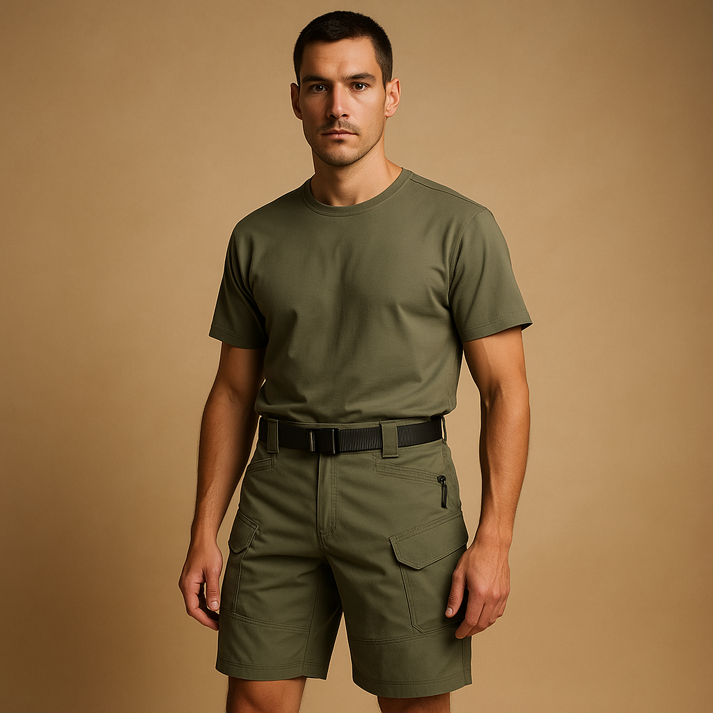 Men’s cargo trousers with quick-dry design and multiple pockets, ideal for outdoor adventures and daily wear.