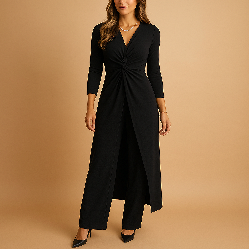Women’s lounge set with relaxed-fit top and trousers in black, blue, green, and red—perfect for home comfort or casual wear
