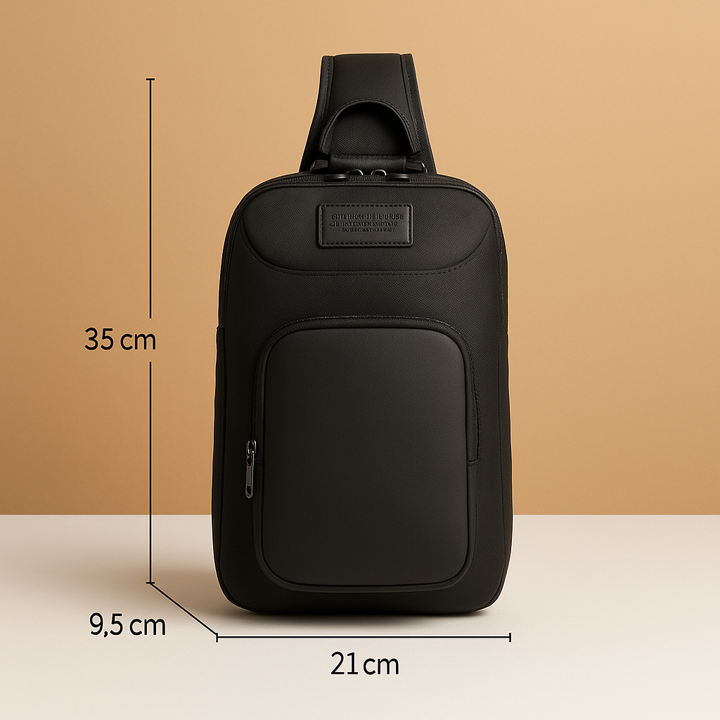 Men’s anti-theft crossbody travel bag with code lock, waterproof Oxford fabric, and ergonomic strap for daily and travel use.