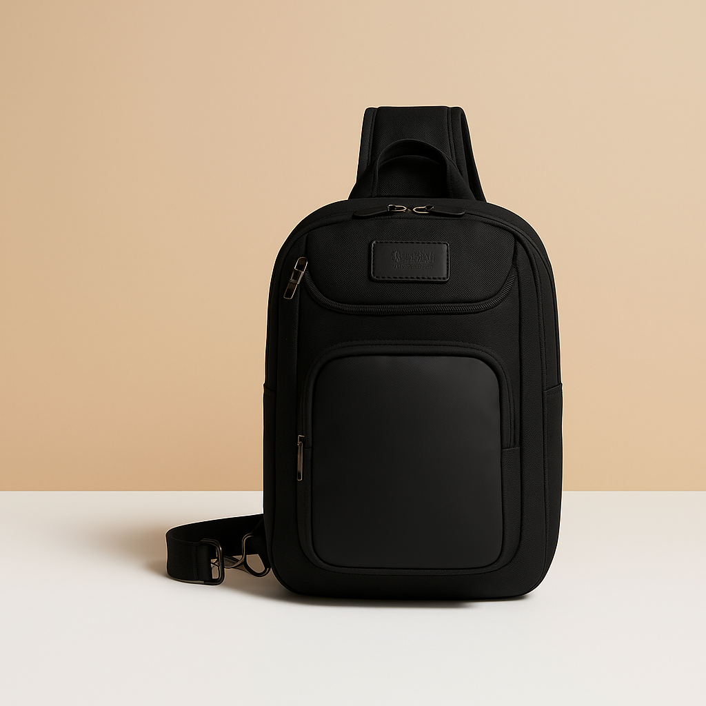 Men’s anti-theft crossbody travel bag with code lock, waterproof Oxford fabric, and ergonomic strap for daily and travel use.