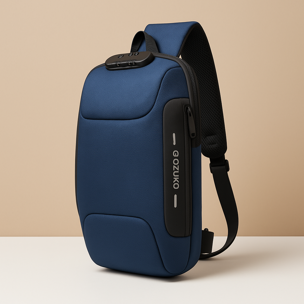 Women’s anti-theft crossbody bag with RFID protection, waterproof hard-shell body, and USB port, ideal for safe and stylish travel