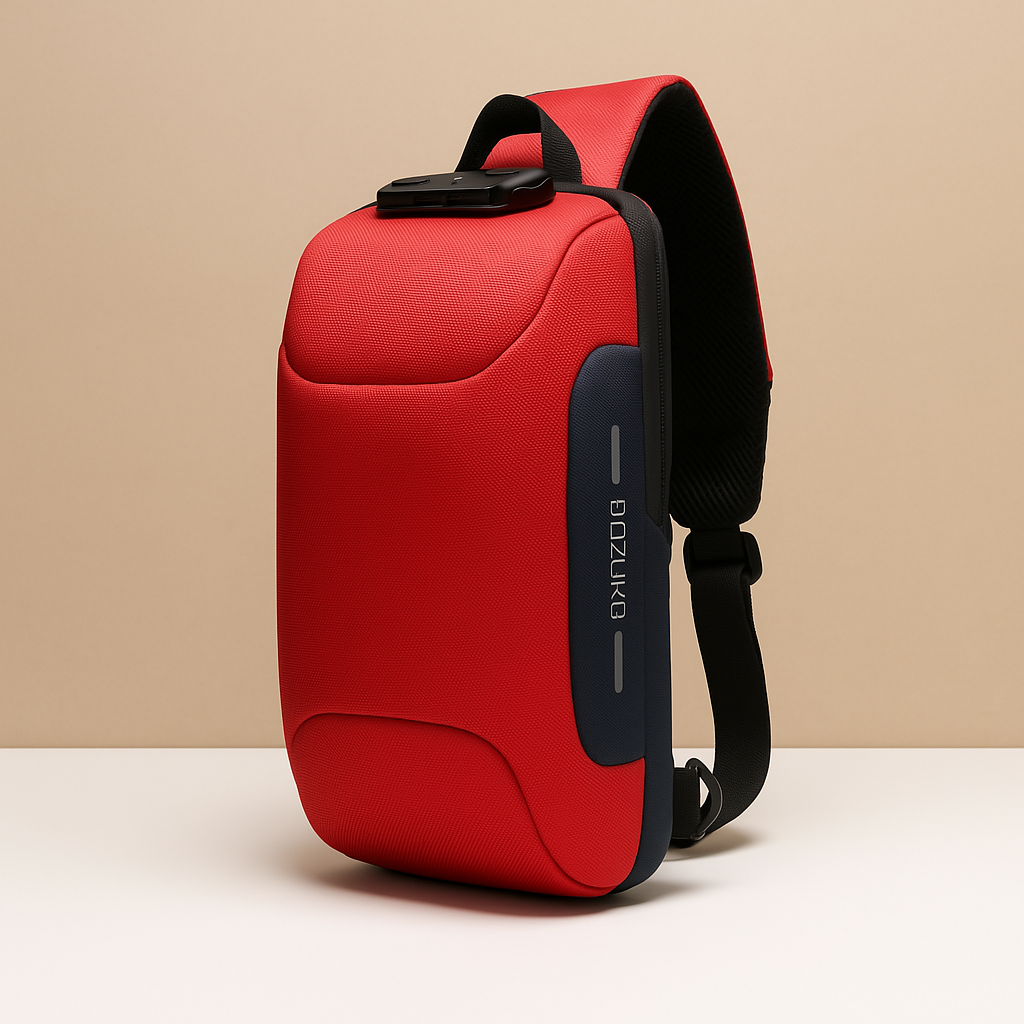 Women’s anti-theft crossbody bag with RFID protection, waterproof hard-shell body, and USB port, ideal for safe and stylish travel