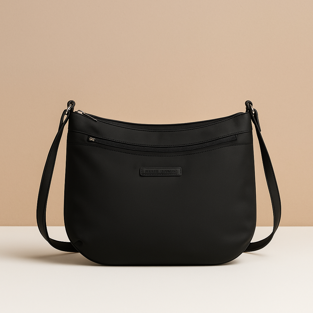 Waterproof anti-theft crossbody travel bag for women with wide strap, secure zip, and functional compartments for commuting or travel.