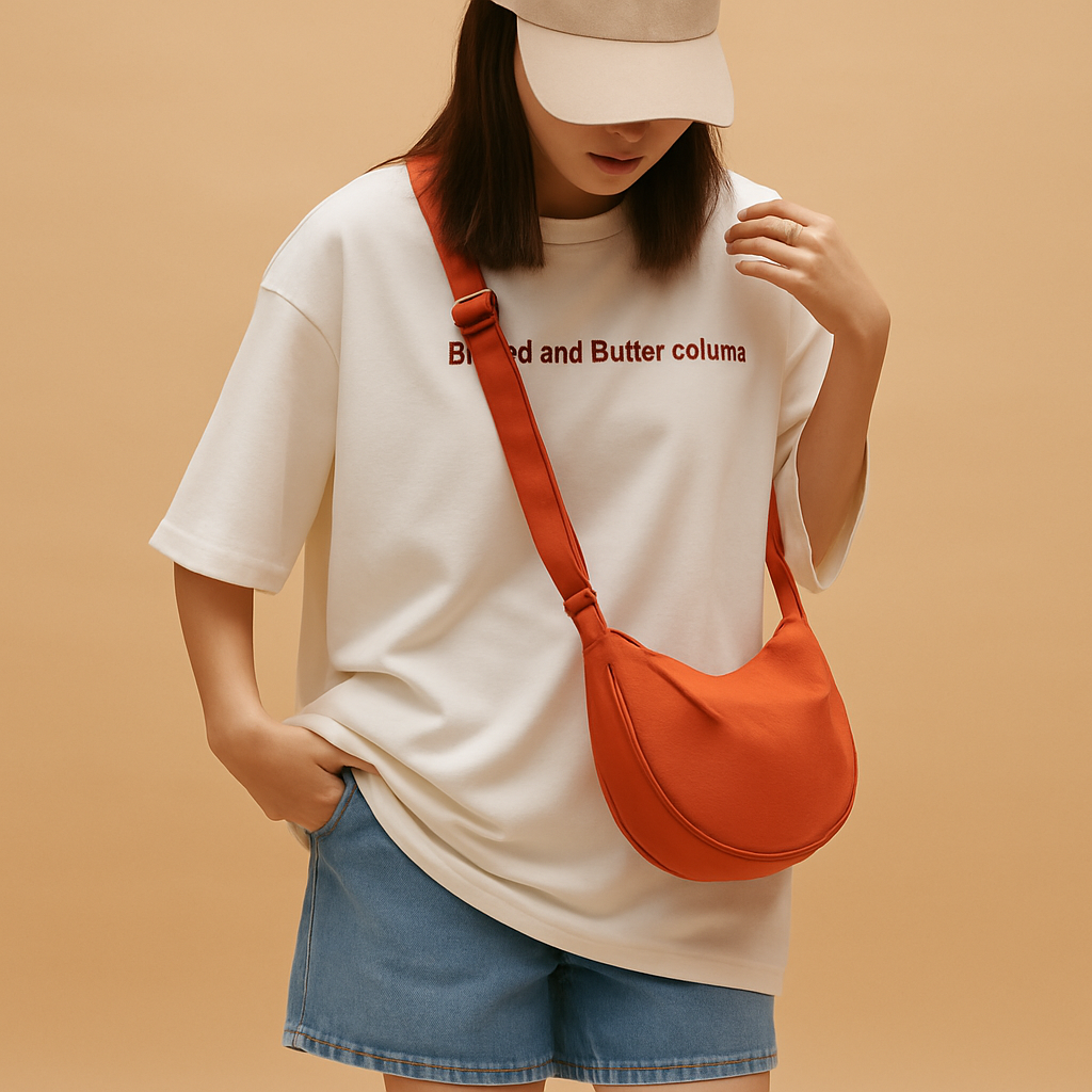 Anti-theft dumpling crossbody bag for women with ergonomic design, zippered closures, and secure strap for stylish daily wear and travel.