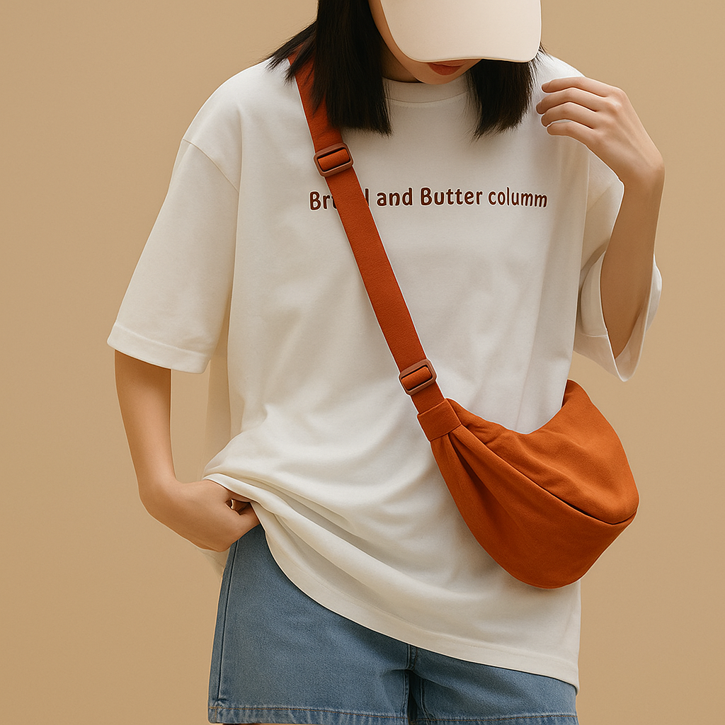 Anti-theft dumpling crossbody bag for women with ergonomic design, zippered closures, and secure strap for stylish daily wear and travel.