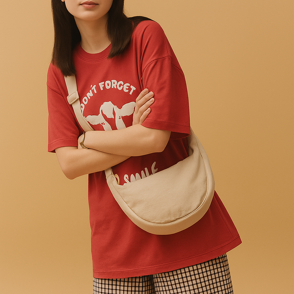 Anti-theft dumpling crossbody bag for women with ergonomic design, zippered closures, and secure strap for stylish daily wear and travel.
