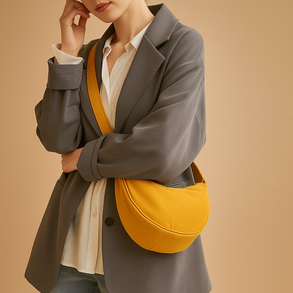 Anti-theft dumpling crossbody bag for women with ergonomic design, zippered closures, and secure strap for stylish daily wear and travel.