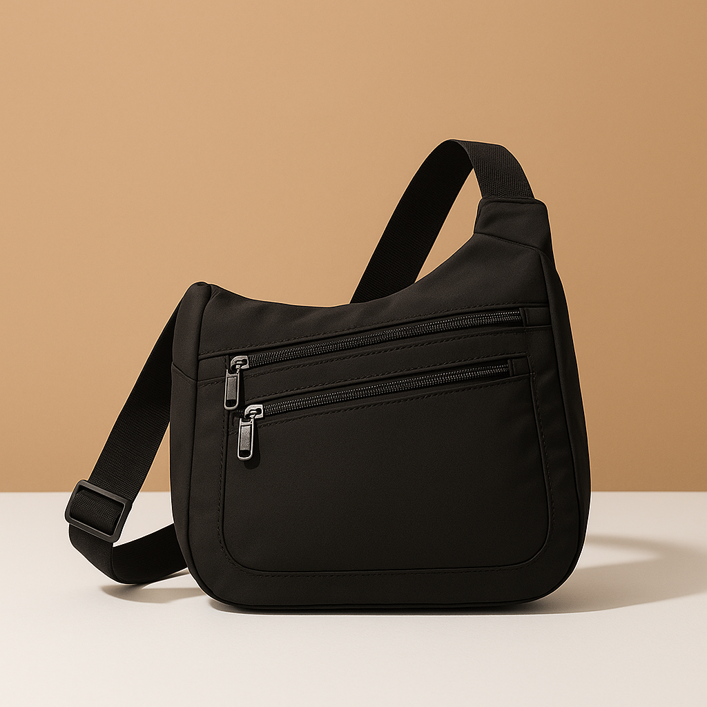Men’s waterproof anti-theft sling bag with multiple compartments, magnetic closure, and adjustable strap—perfect for travel and commuting.