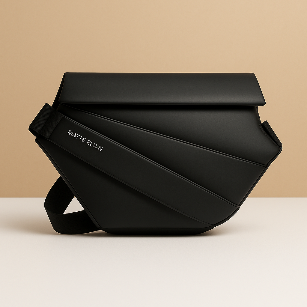 Men’s waterproof anti-theft sling bag with multiple compartments, magnetic closure, and adjustable strap—perfect for travel and commuting.