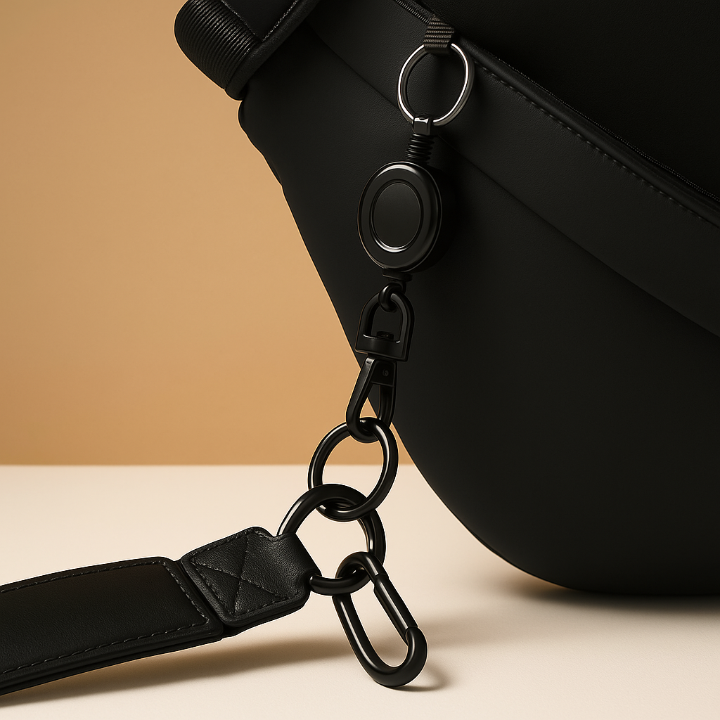 Men’s waterproof anti-theft sling bag with multiple compartments, magnetic closure, and adjustable strap—perfect for travel and commuting.