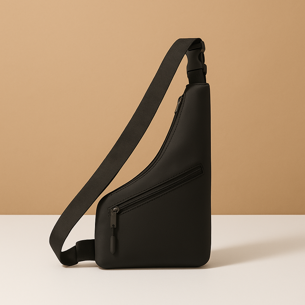 Men’s anti-theft sling bag with waterproof nylon, adjustable strap, and multiple compartments for secure everyday and travel use.