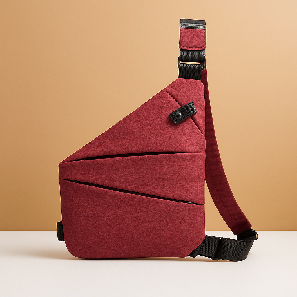 Women’s anti-theft shoulder bag with RFID-blocking, compartments for phone and iPad Mini, perfect for travel and daily use.