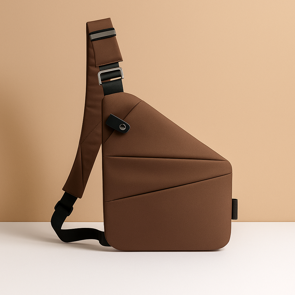 Women’s anti-theft shoulder bag with RFID-blocking, compartments for phone and iPad Mini, perfect for travel and daily use.
