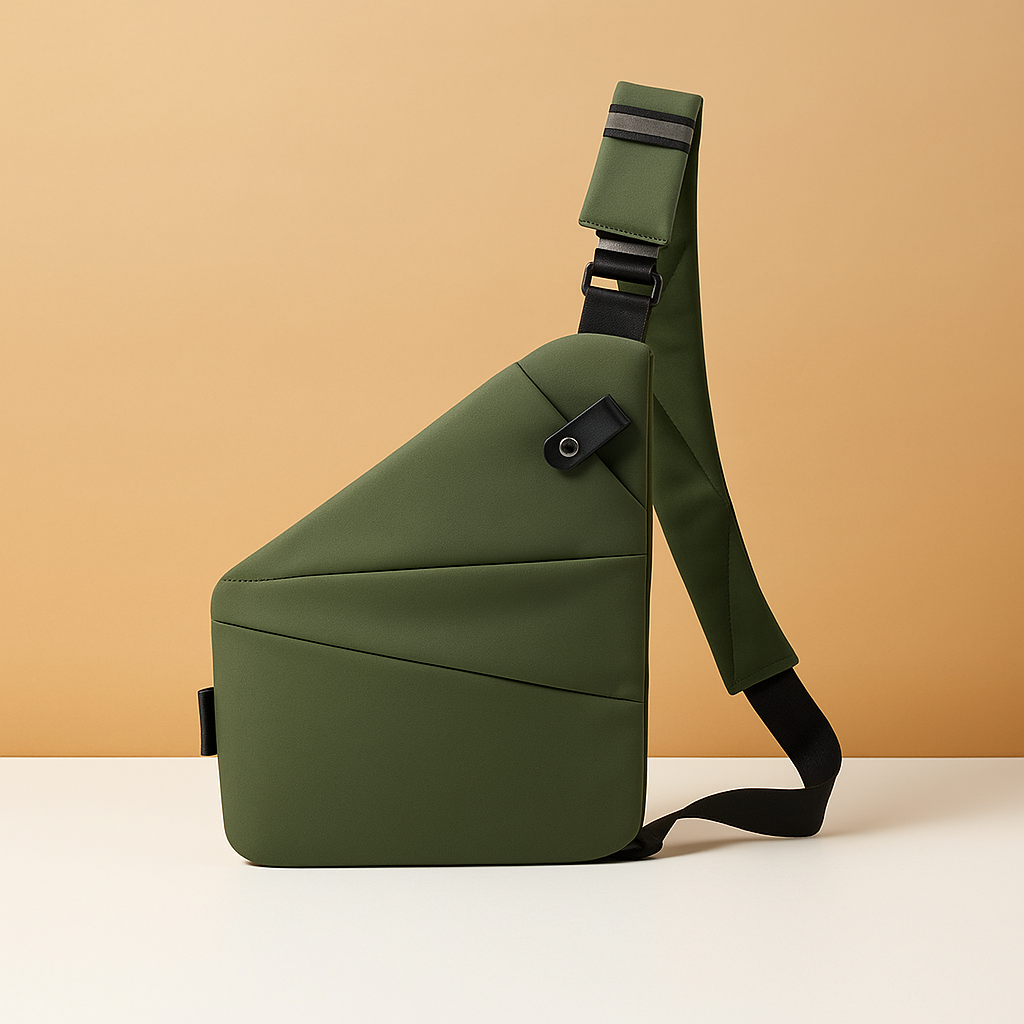 Women’s anti-theft shoulder bag with RFID-blocking, compartments for phone and iPad Mini, perfect for travel and daily use.