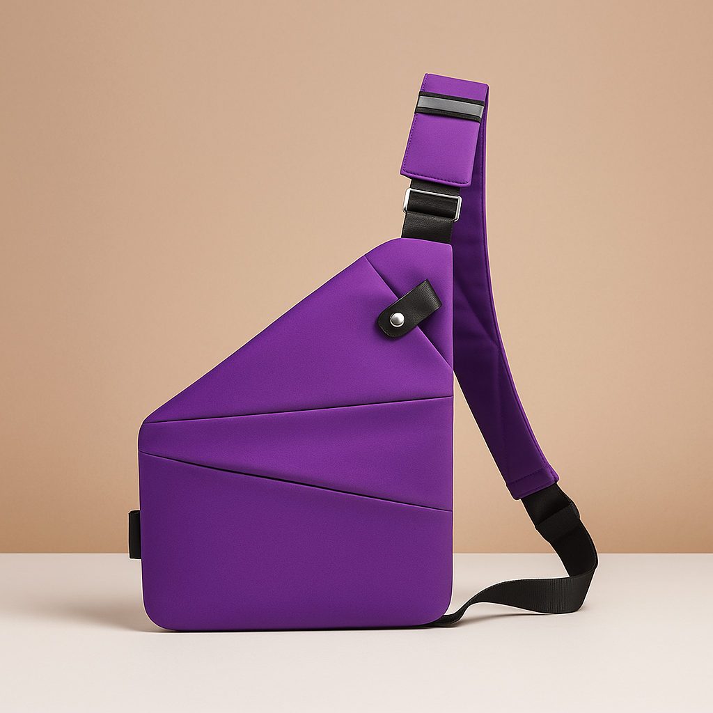 Women’s anti-theft shoulder bag with RFID-blocking, compartments for phone and iPad Mini, perfect for travel and daily use.