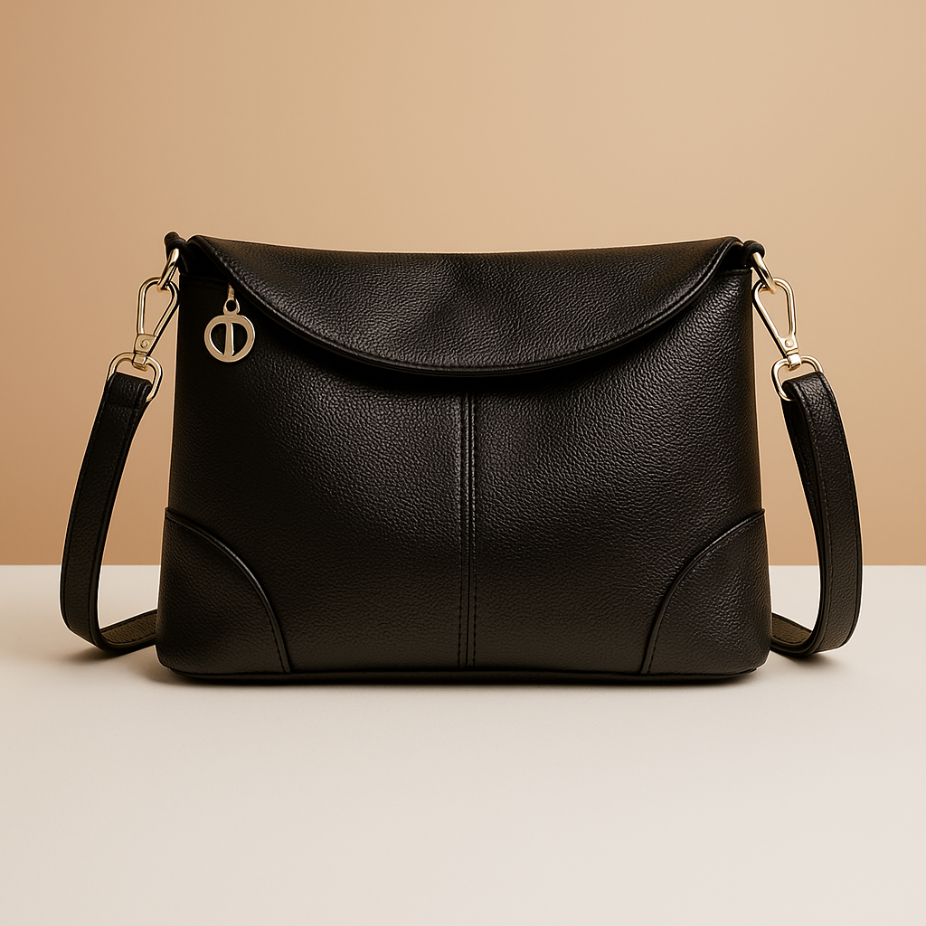Anti-theft vegan leather crossbody bag for women with hidden back pocket, water-resistant finish, and versatile strap styling for secure daily wear.