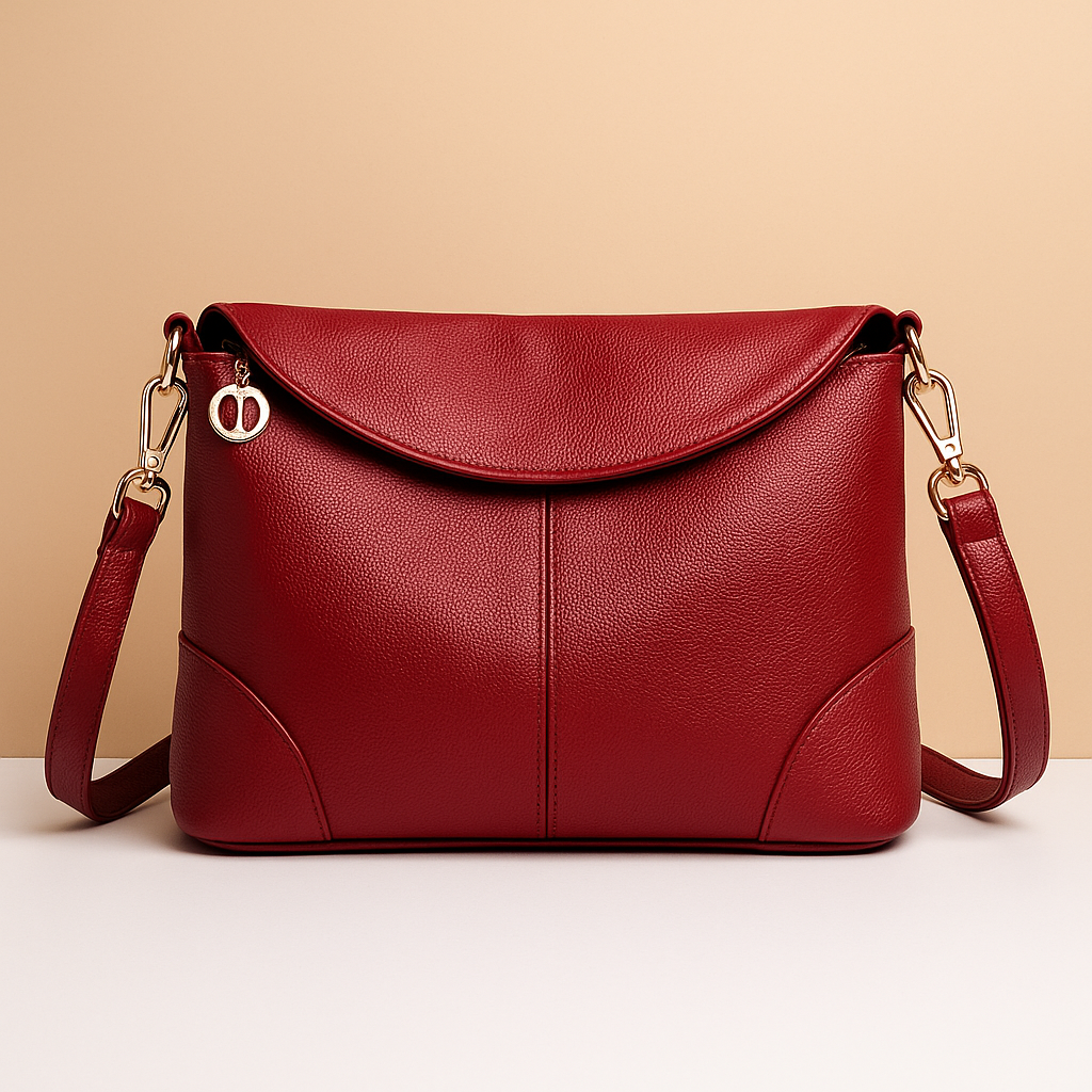 Anti-theft vegan leather crossbody bag for women with hidden back pocket, water-resistant finish, and versatile strap styling for secure daily wear.