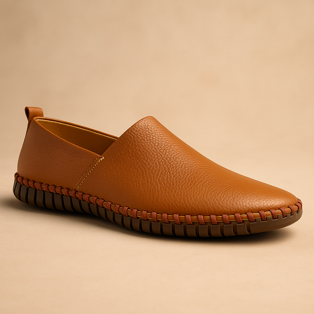 Men’s breathable low-cut casual shoes with lightweight build and anti-slip sole, ideal for summer wear, driving, and everyday comfort.