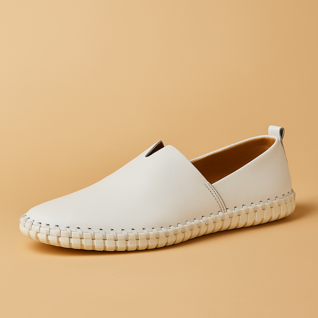 Men’s breathable low-cut casual shoes with lightweight build and anti-slip sole, ideal for summer wear, driving, and everyday comfort.