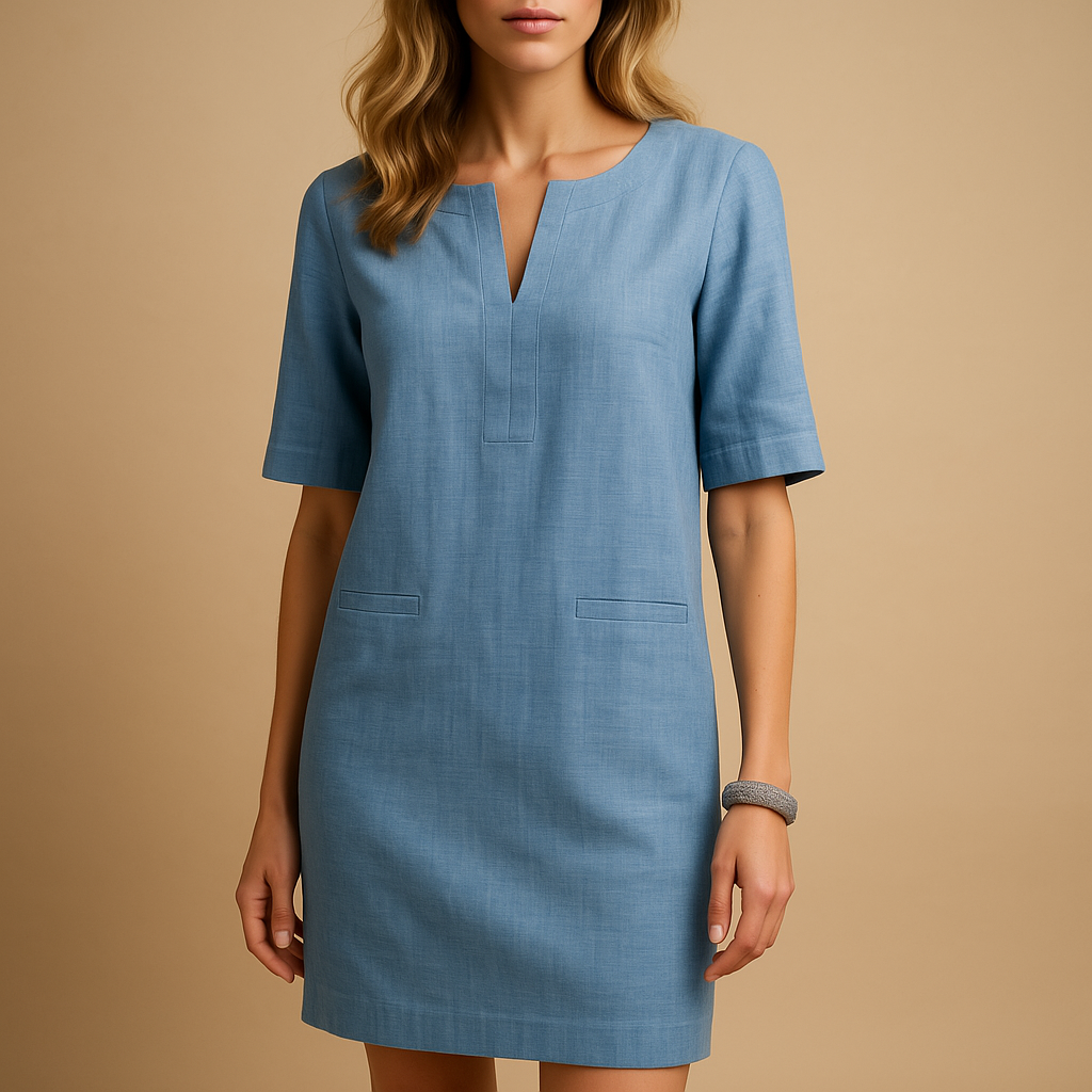 Casual chic dress for women with a flattering airy fit, ideal for daily wear, stylish outings, or relaxed weekend getaways.