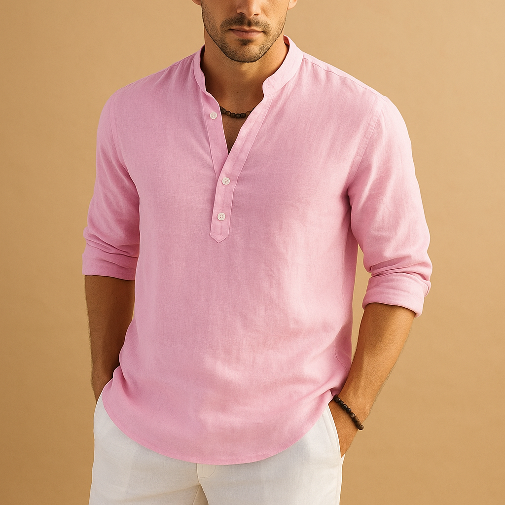 Men’s classic white shirt with breathable fit and timeless look, ideal for formal meetings and casual style.