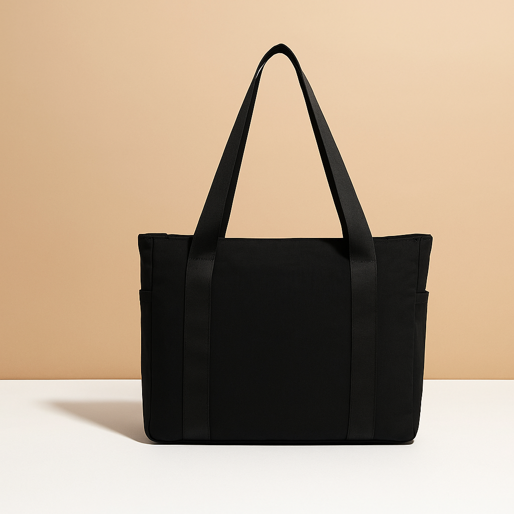 Stylish waterproof commuter tote bag for women with multiple compartments, perfect for work, gym, and daily essentials.