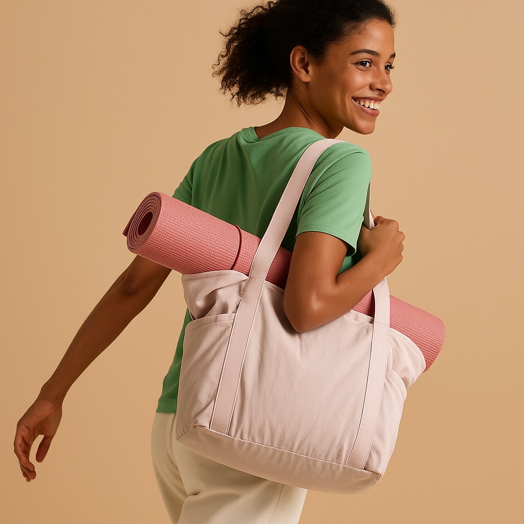 Stylish waterproof commuter tote bag for women with multiple compartments, perfect for work, gym, and daily essentials.