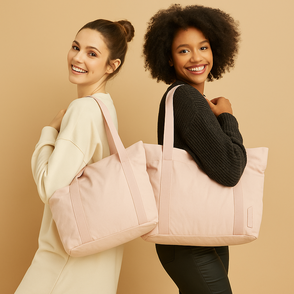 Stylish waterproof commuter tote bag for women with multiple compartments, perfect for work, gym, and daily essentials.