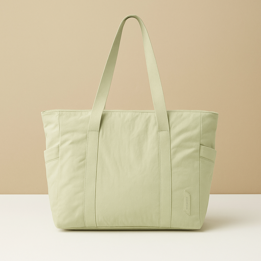 Stylish waterproof commuter tote bag for women with multiple compartments, perfect for work, gym, and daily essentials.