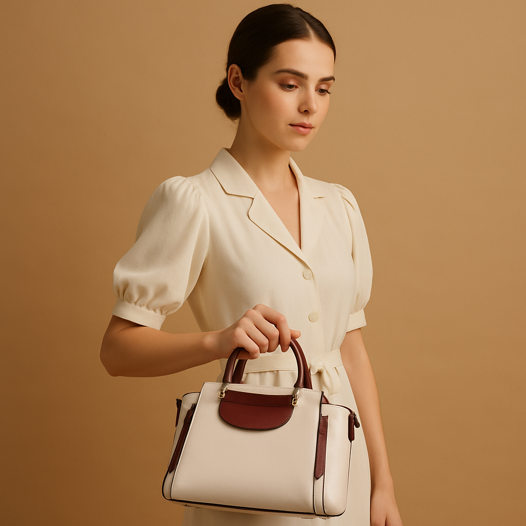 Contrast waterproof crossbody bag for women with detachable strap, spacious interior, and lightweight design—perfect for work, travel, and everyday wear.