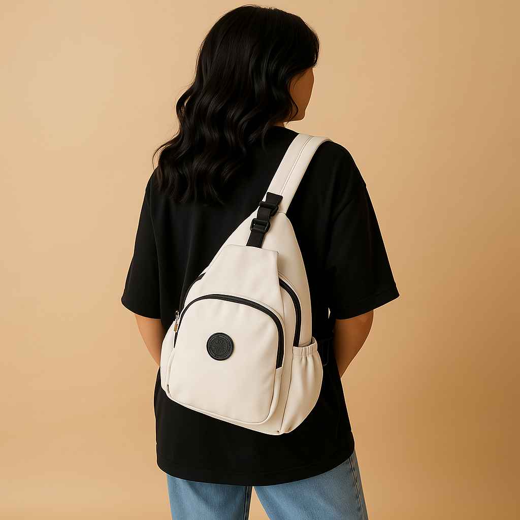 Women’s convertible crossbody backpack with anti-theft buckle, hidden pockets, and spacious design for secure everyday travel