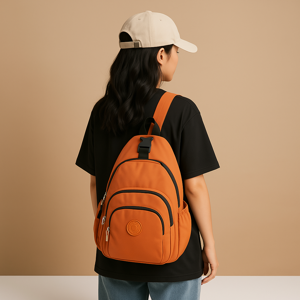 Women’s convertible crossbody backpack with anti-theft buckle, hidden pockets, and spacious design for secure everyday travel