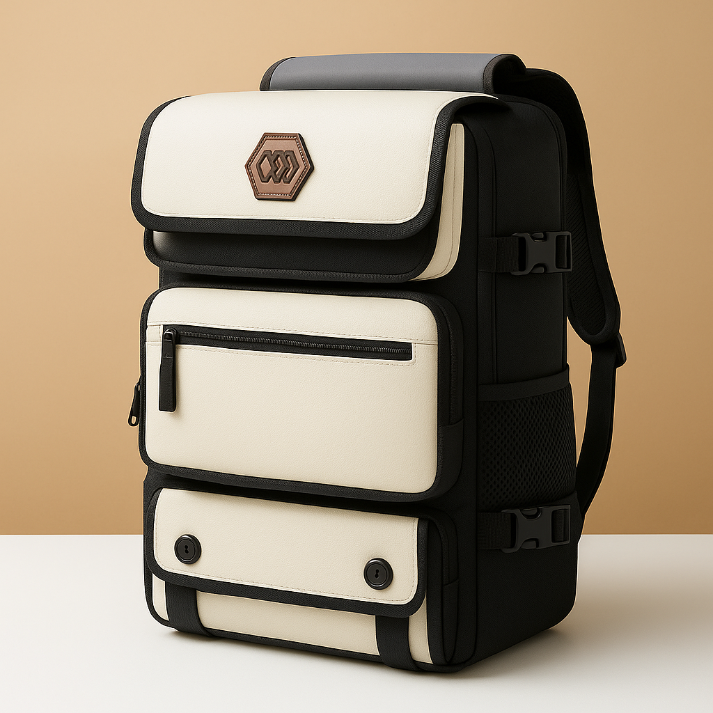 Waterproof convertible backpack duffle bag for men featuring USB-charging port, ventilated shoe compartment, and multiple carrying styles for effortless travel.