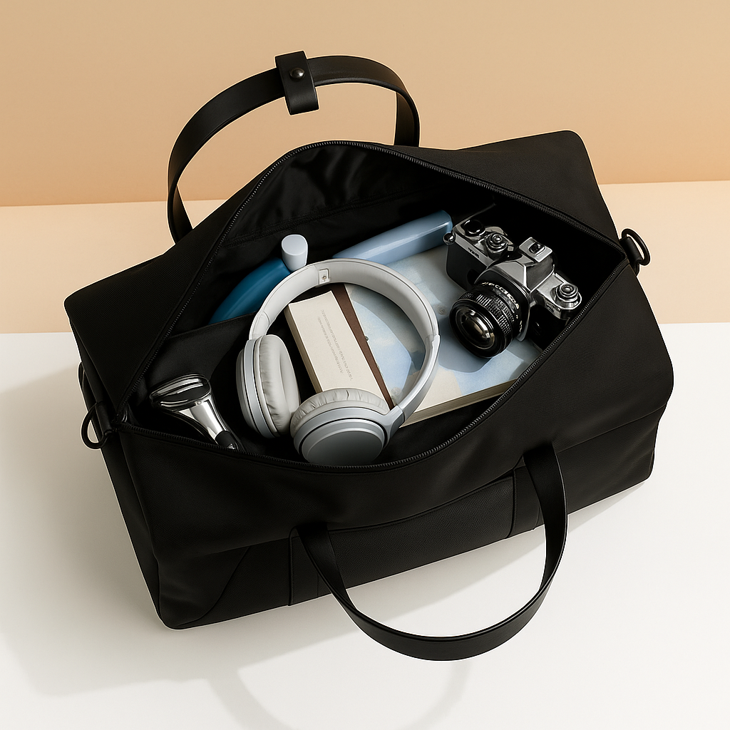Convertible garment duffle bag for men with backpack straps, water-resistant material, and wrinkle-free suit compartment for travel and gym use.