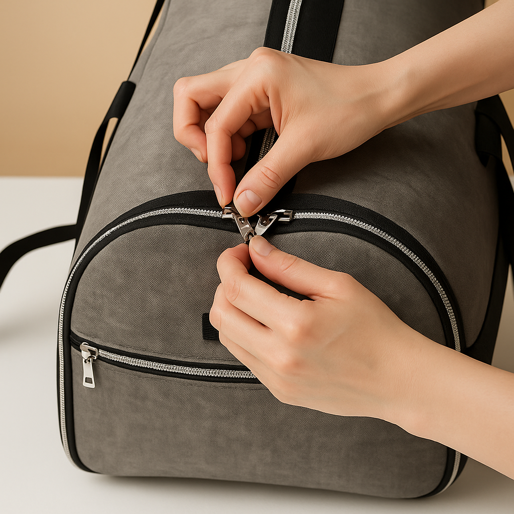 Convertible suit and duffle bag for men with wrinkle-free garment storage, water-resistant Oxford fabric, and multiple carrying options for travel.