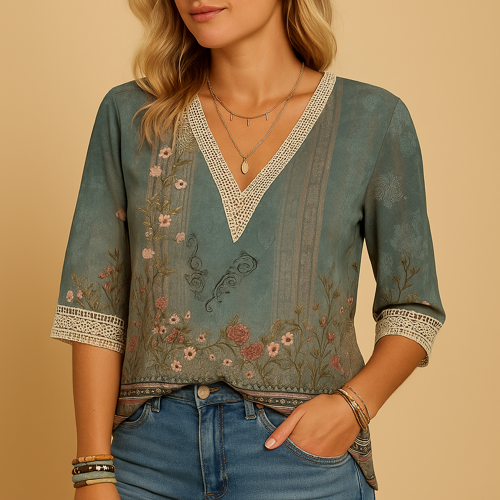 Elegant women’s blouse with a flattering silhouette and timeless modern design, ideal for office wear or casual chic outings.