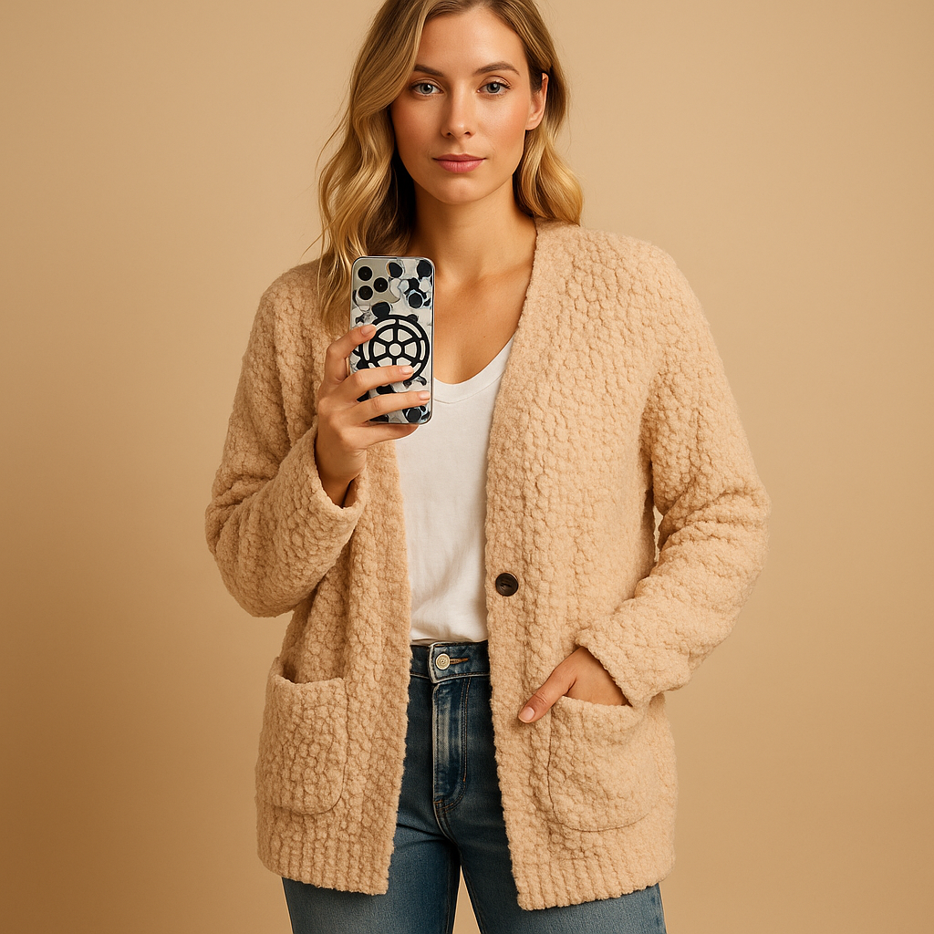 Elegant lightweight jacket for women in soft material, perfect for everyday wear during summer and autumn.