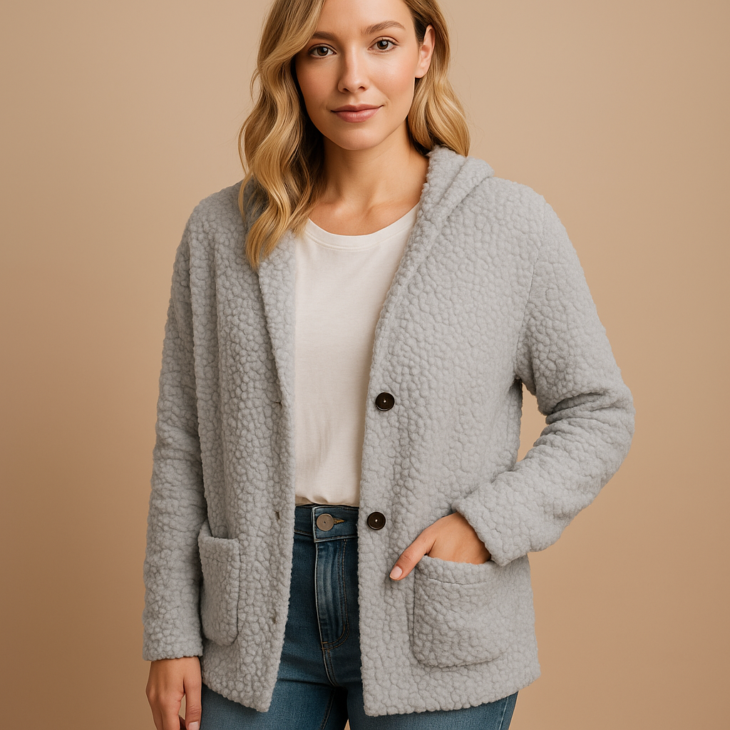 Elegant lightweight jacket for women in soft material, perfect for everyday wear during summer and autumn.