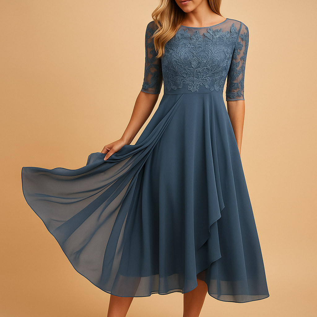 Elegant summer maxi dress for women with short sleeves and breathable fabric, perfect for holidays, casual outings, and warm weather events.