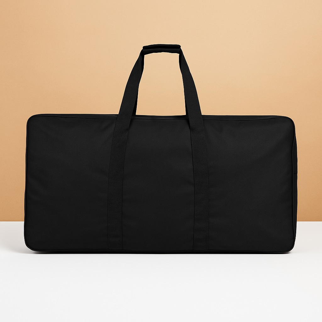 Expandable travel duffel bag for women with wheels, lightweight design, and large capacity for hassle-free travel and organised packing.