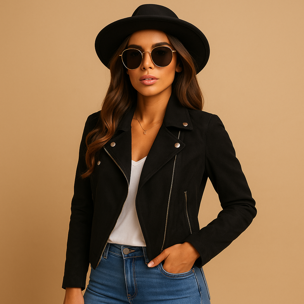 Fitted long-sleeve zip-up jacket for women with elegant silhouette and lightweight warmth, ideal for business or casual layering.