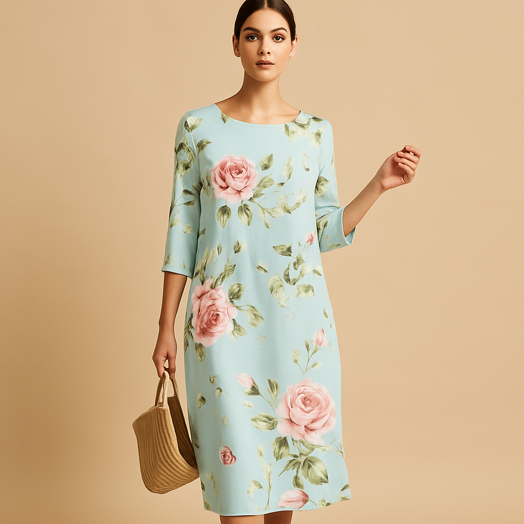 Flowy midi dress for women | Hazel