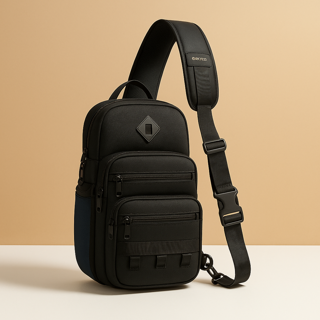 Large anti-theft crossbody bag for men with water-resistant fabric, tablet sleeve, and breathable ergonomic design—ideal for travel and daily commutes.