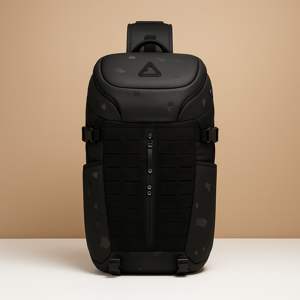Large anti-theft crossbody bag for men with water-resistant fabric, tablet sleeve, and breathable ergonomic design—ideal for travel and daily commutes.